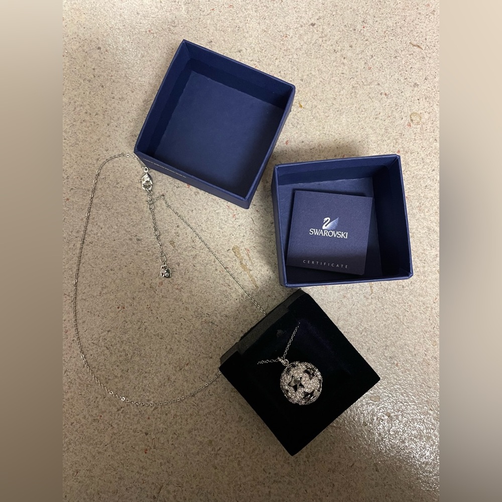 SWAROVSKI Stars Hemisphere Crystal Pendant Necklace